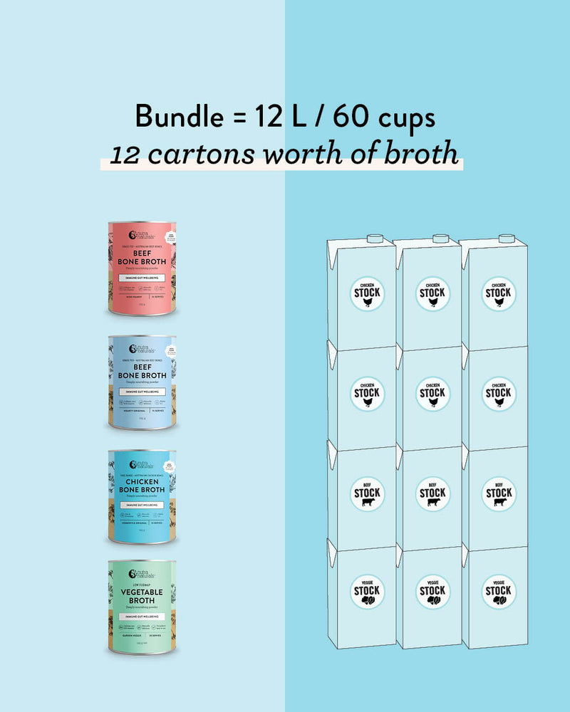 Buy 3 Get 1 Free Broth Powder Bundle
