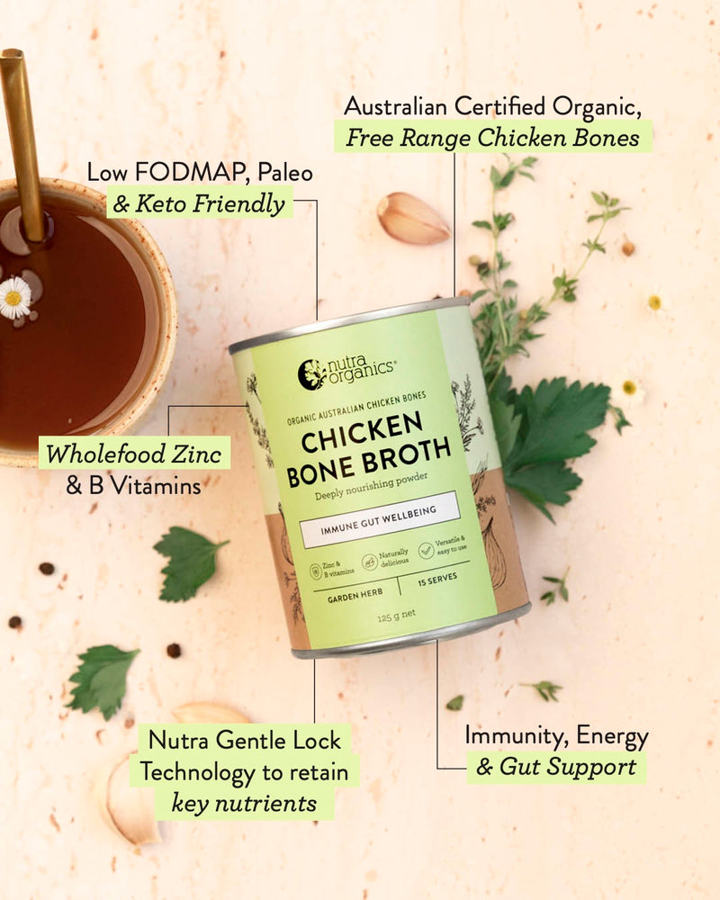 Chicken Bone Broth Garden Herb