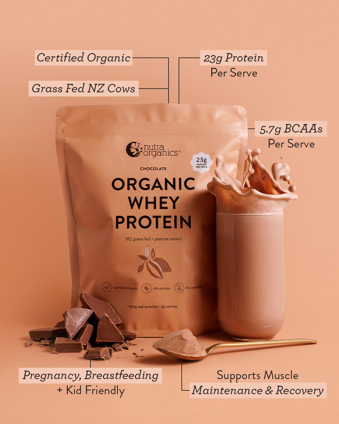 Organic Whey Protein Chocolate