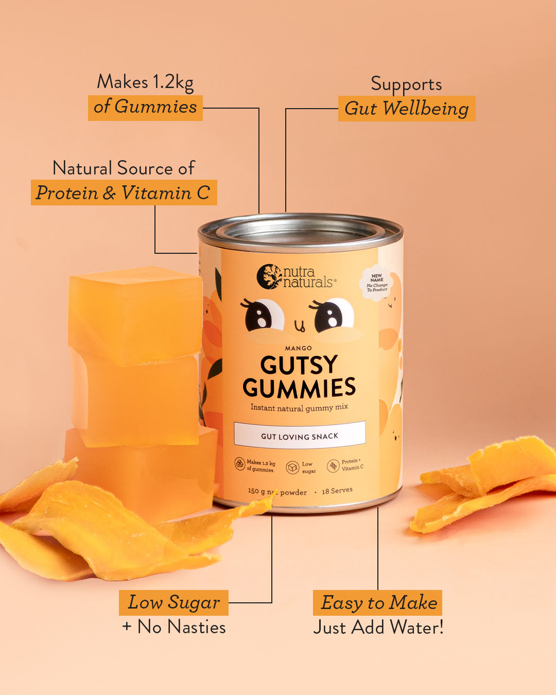Gutsy Gummies Mango
