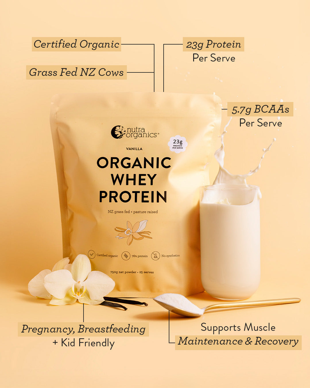 Organic Whey Protein Vanilla