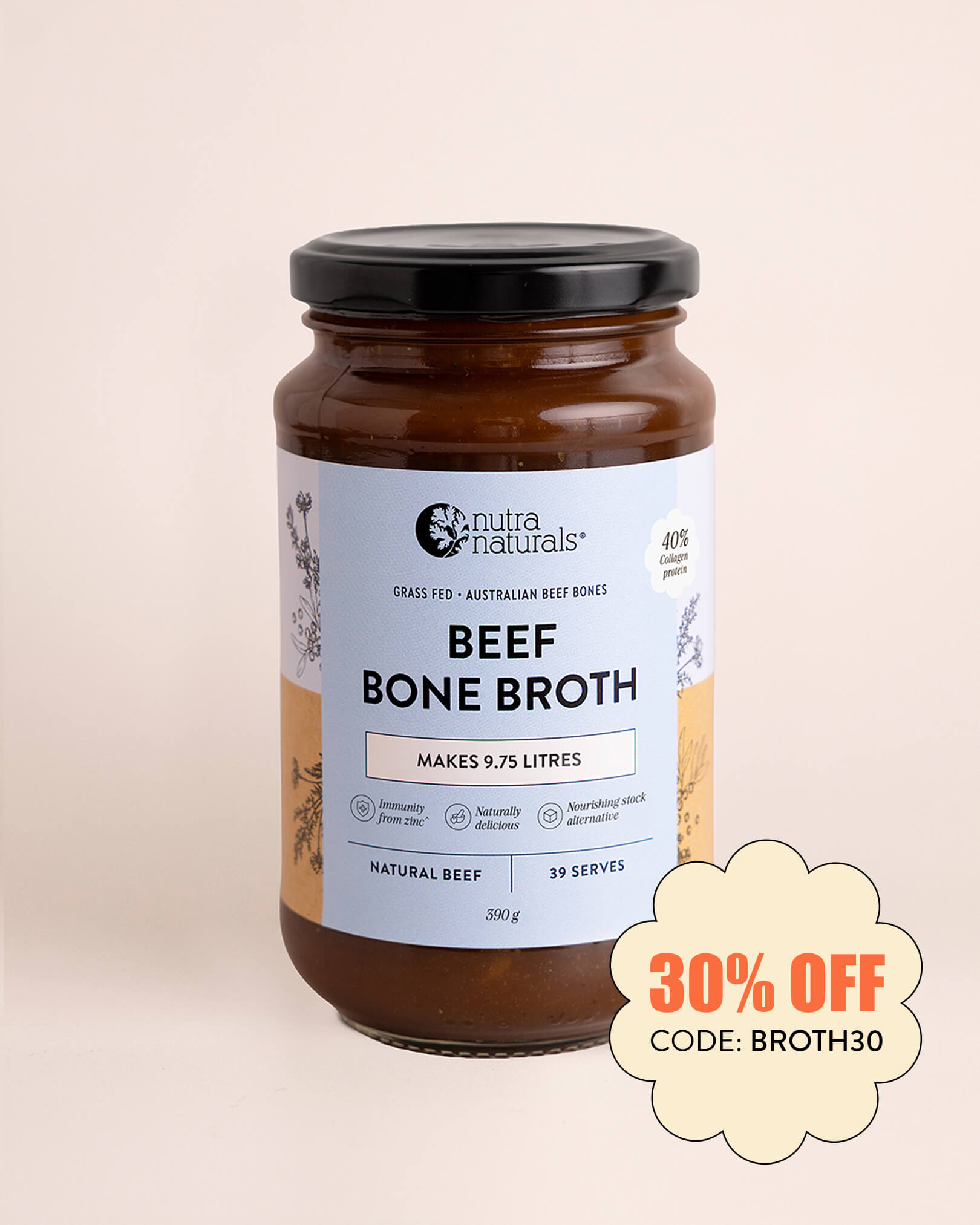 Beef Bone Broth Concentrate Natural Beef
