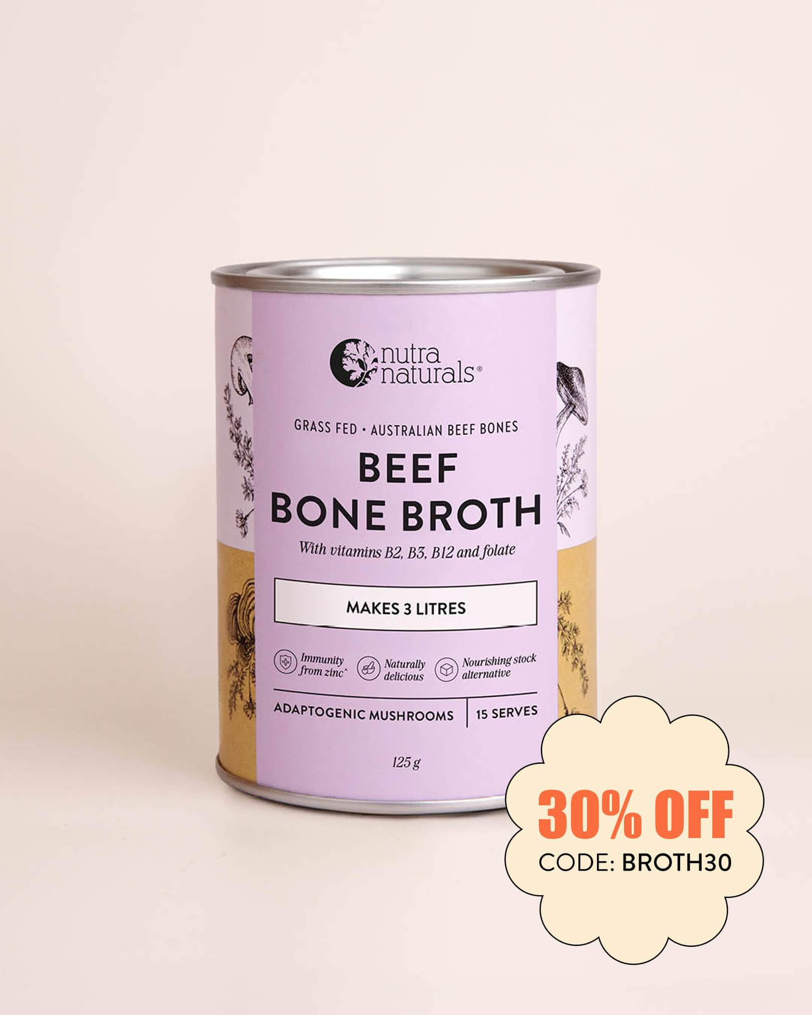 Beef Bone Broth Adaptogenic Mushroom