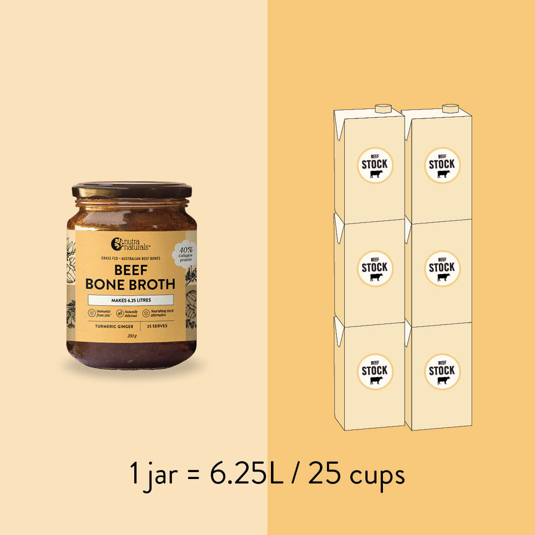 Beef Bone Broth Concentrate Turmeric Ginger