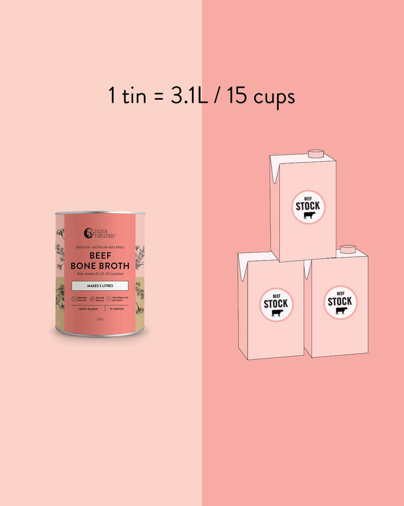 1 tin = 13.1L / 15 cups