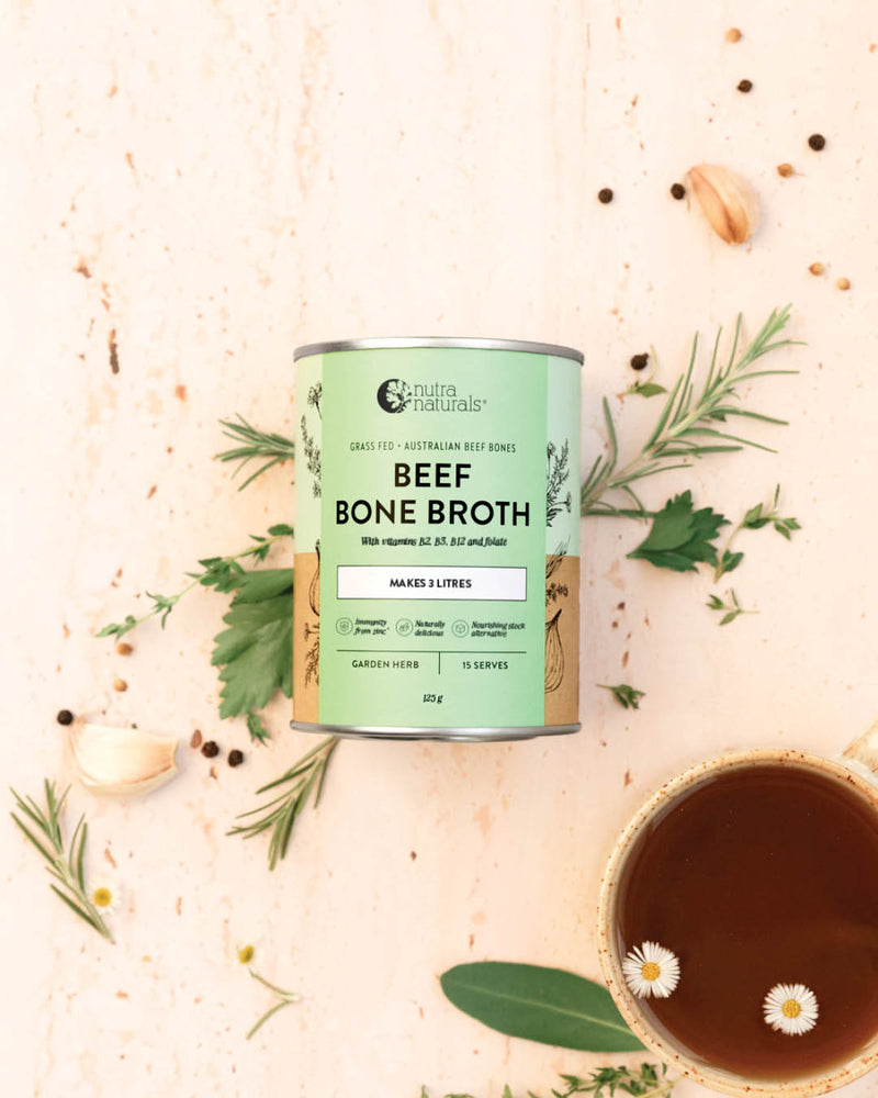 Beef Bone Broth Powder flat lay