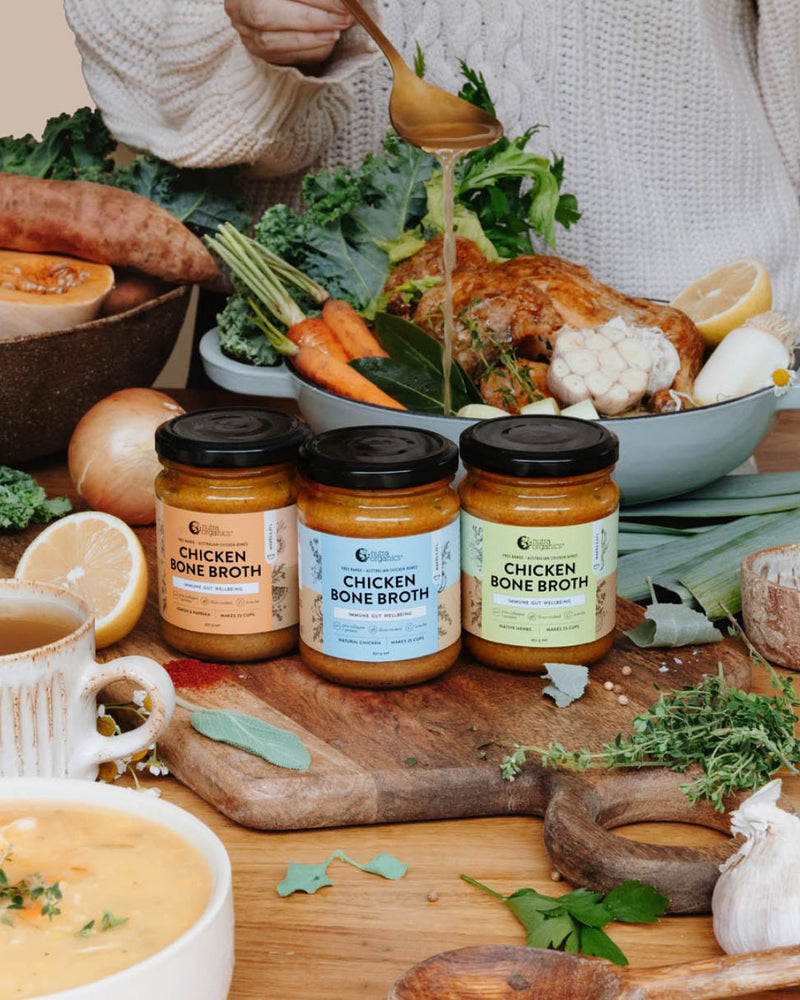 Chicken Bone Broth in different flavors
