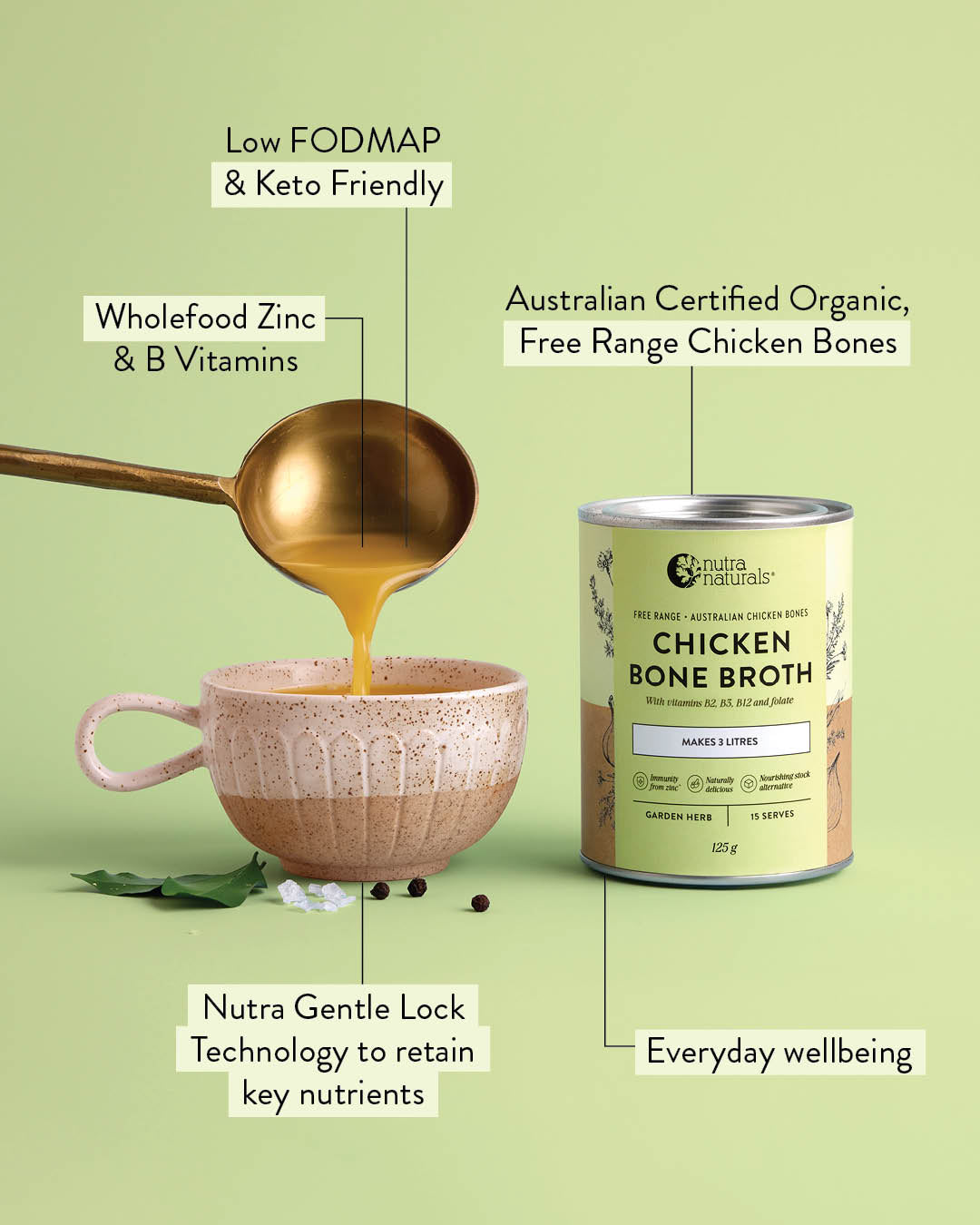 Chicken Bone Broth Garden Herb and its benefits