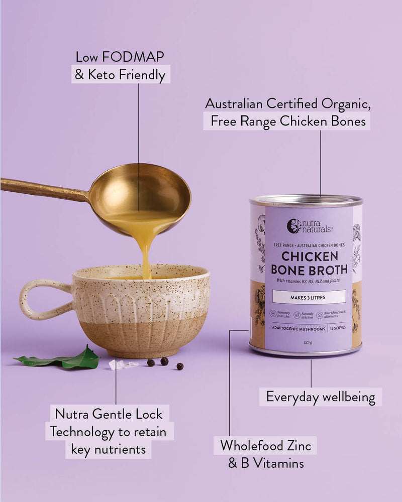 Chicken Bone Broth Adaptogenic Mushroom and its benefits