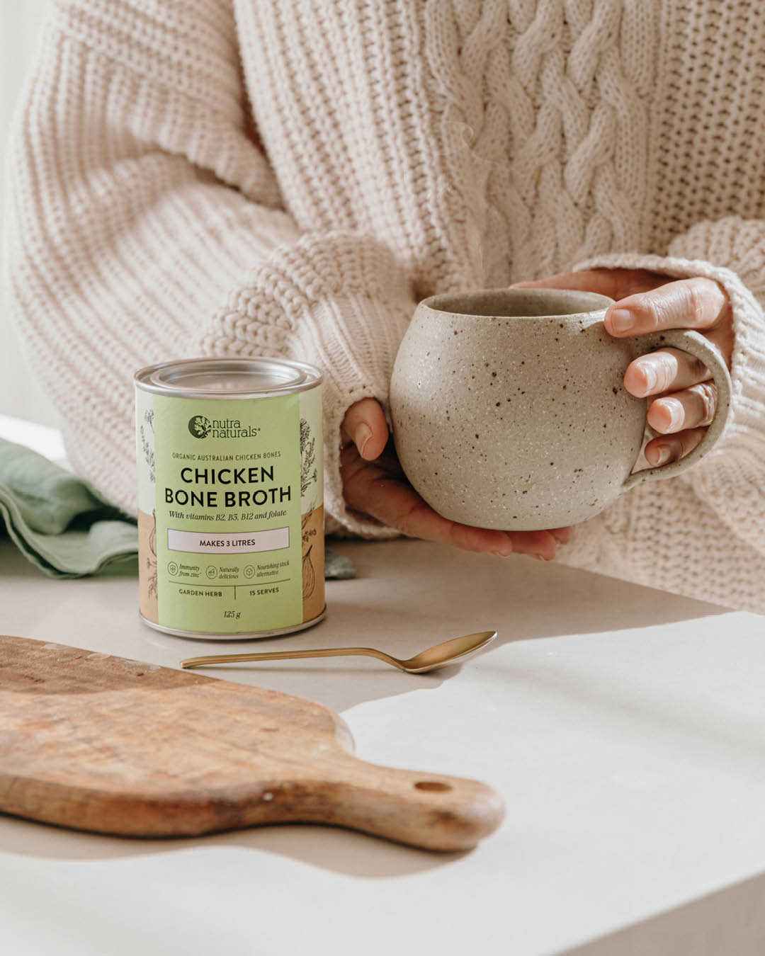 Chicken Bone Broth Garden Herb lifestyle image
