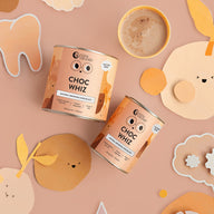 Choc Whiz flat lay