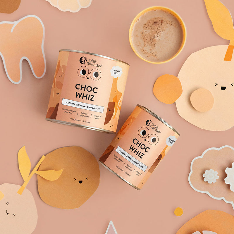 Choc Whiz flat lay