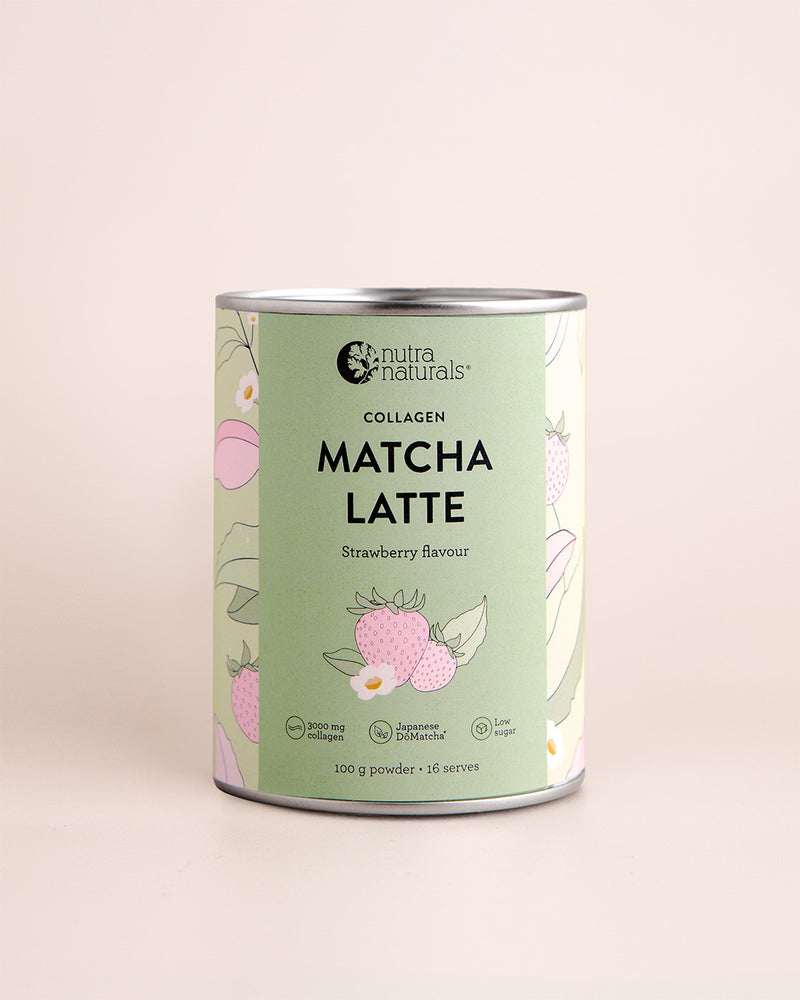 Collagen Strawberry Matcha Latte