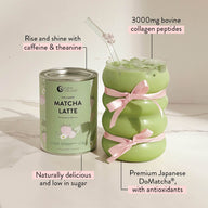 Collagen Strawberry Matcha Latte