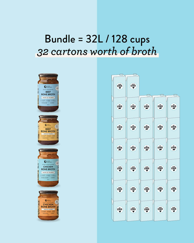 Buy 3 get 1 FREE - Bone Broth Concentrates Bundle