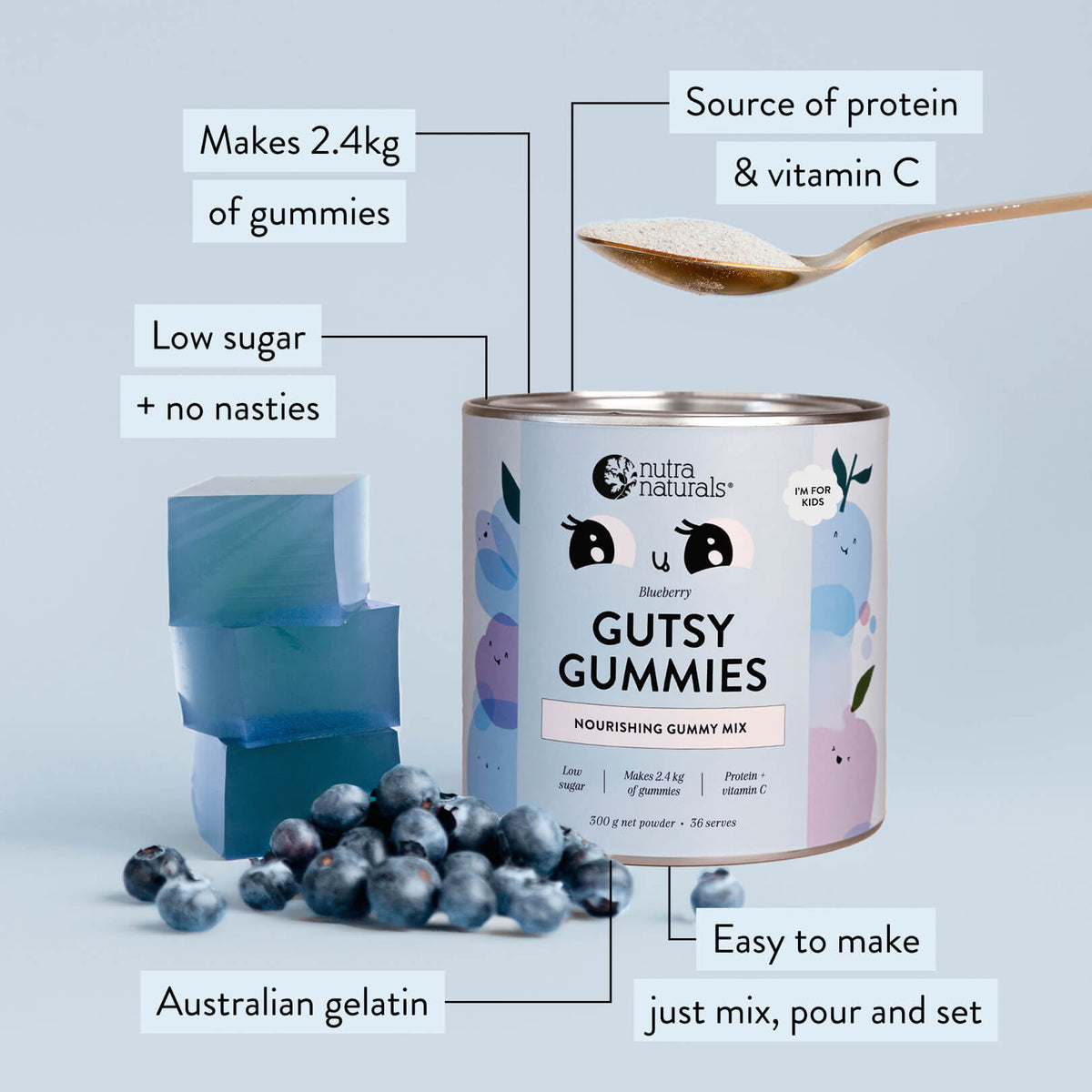 Gutsy Gummies Blueberry