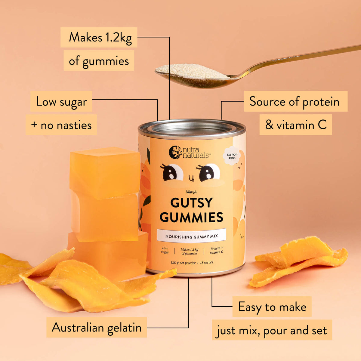 Gutsy Gummies Mango