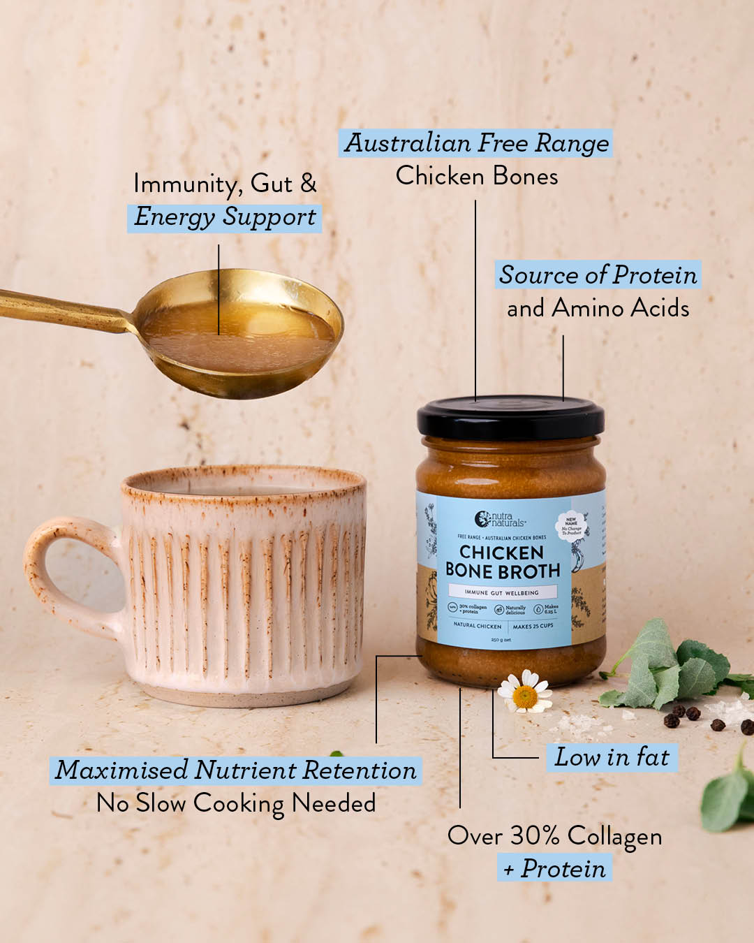 Chicken Bone Broth Concentrate Natural
