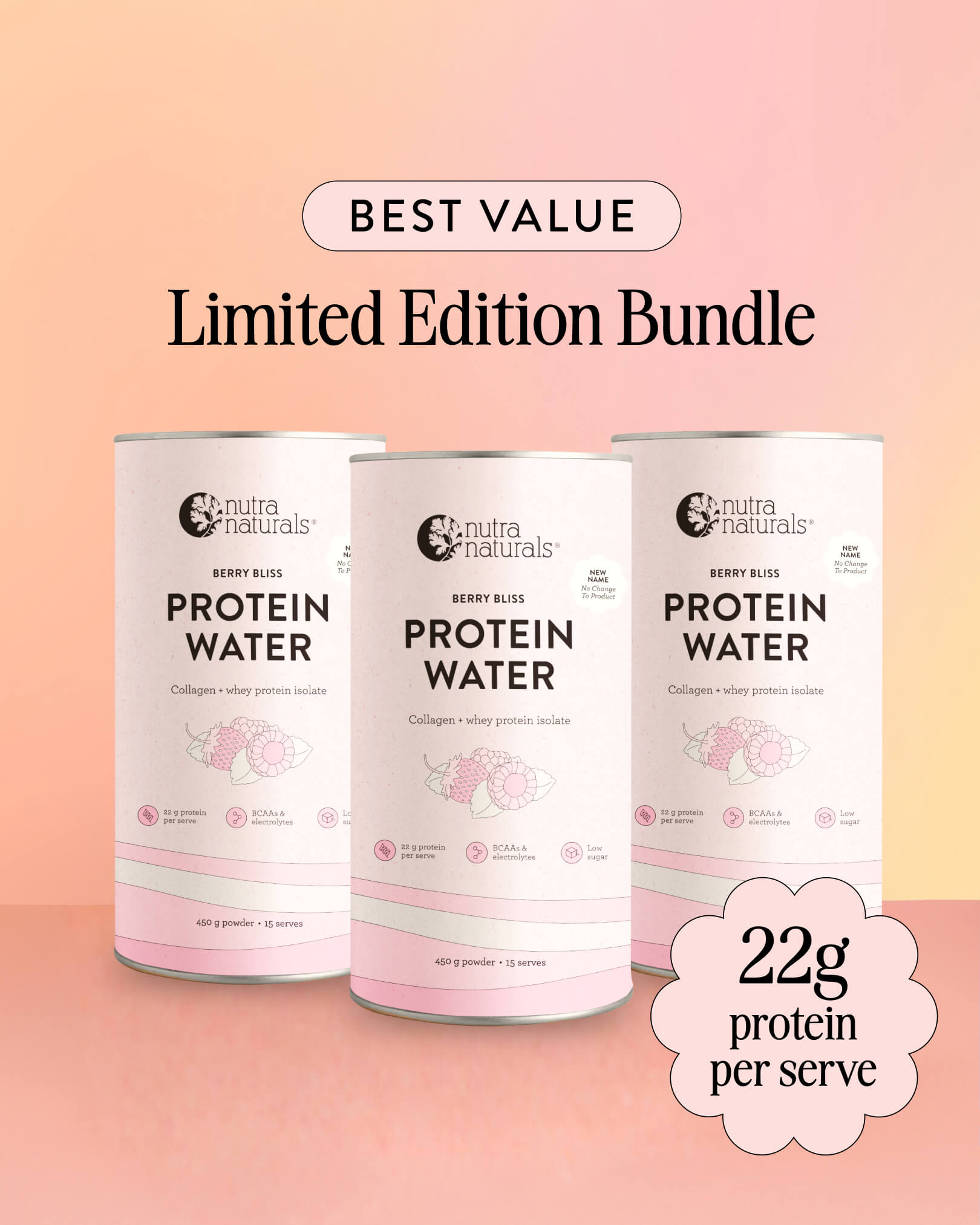 Best Value Protein Water Bundle Mixed Berry