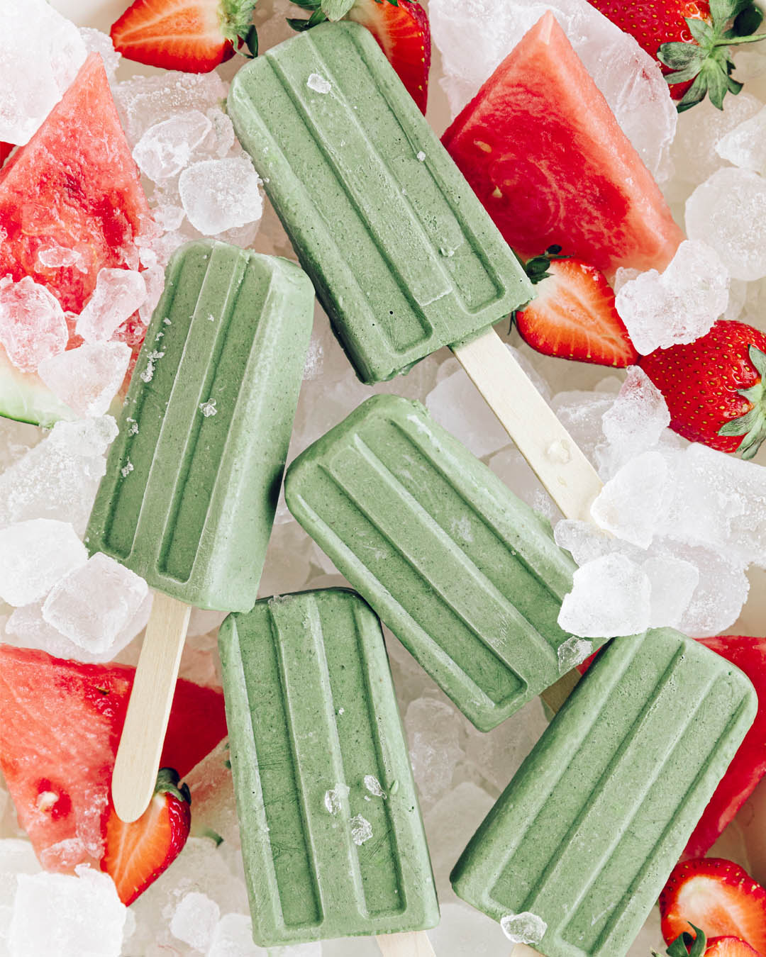 Super Greens + Reds Watermelon Strawberry icecream
